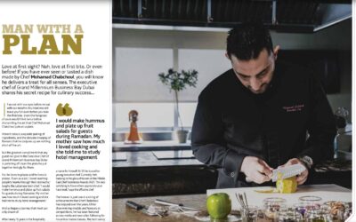 Grand Millennium Business Bay – Executive Chef Mohamad Chabchoul has been featured in Gulf Gourmet Magazine January 2022