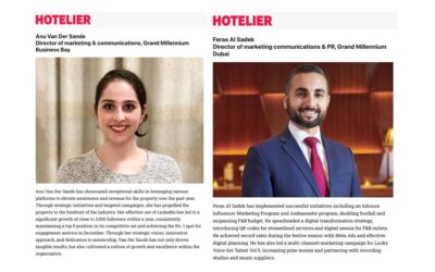 Anu van der Sande, Director of Marketing & Communications at The GMBB, and Feras Al Sadek, Director of Marketing & Communications & PR at the GMHD are included in the prestigious Marketing Powerlist 2024 published by the Hotelier Middle East Magazine.