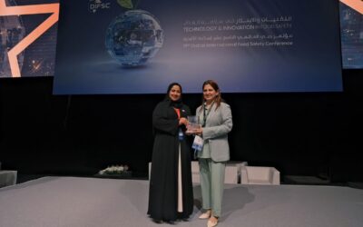 Tanzeela Adeel, Environmental Health, Safety & Food Hygiene Manager at GMHD won the 1st place in the Food Safety Champion Award – Sustainability Category at the 19th Dubai International Food Safety Conference, held by Dubai Municipality